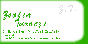 zsofia turoczi business card